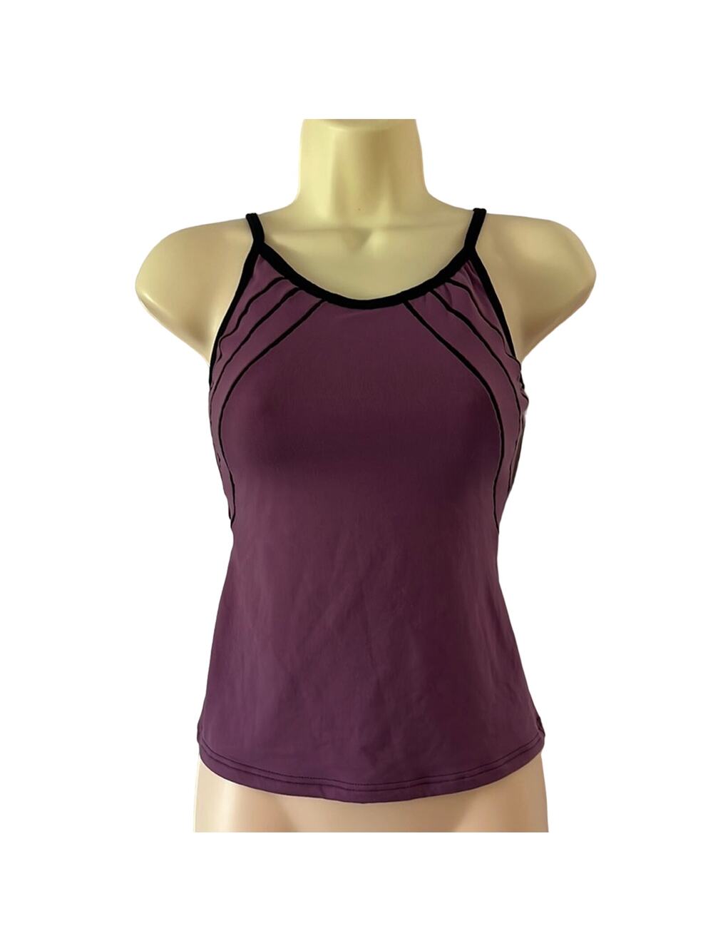 Baltogs Purple & Black Dance Top Adult Size Small Front Lined